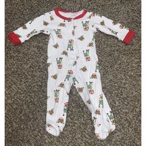 infants unisex rudolf pajama sleeper size 9 months